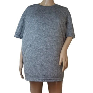 Power Forward Marbled Gray Workout Shirt 2XL